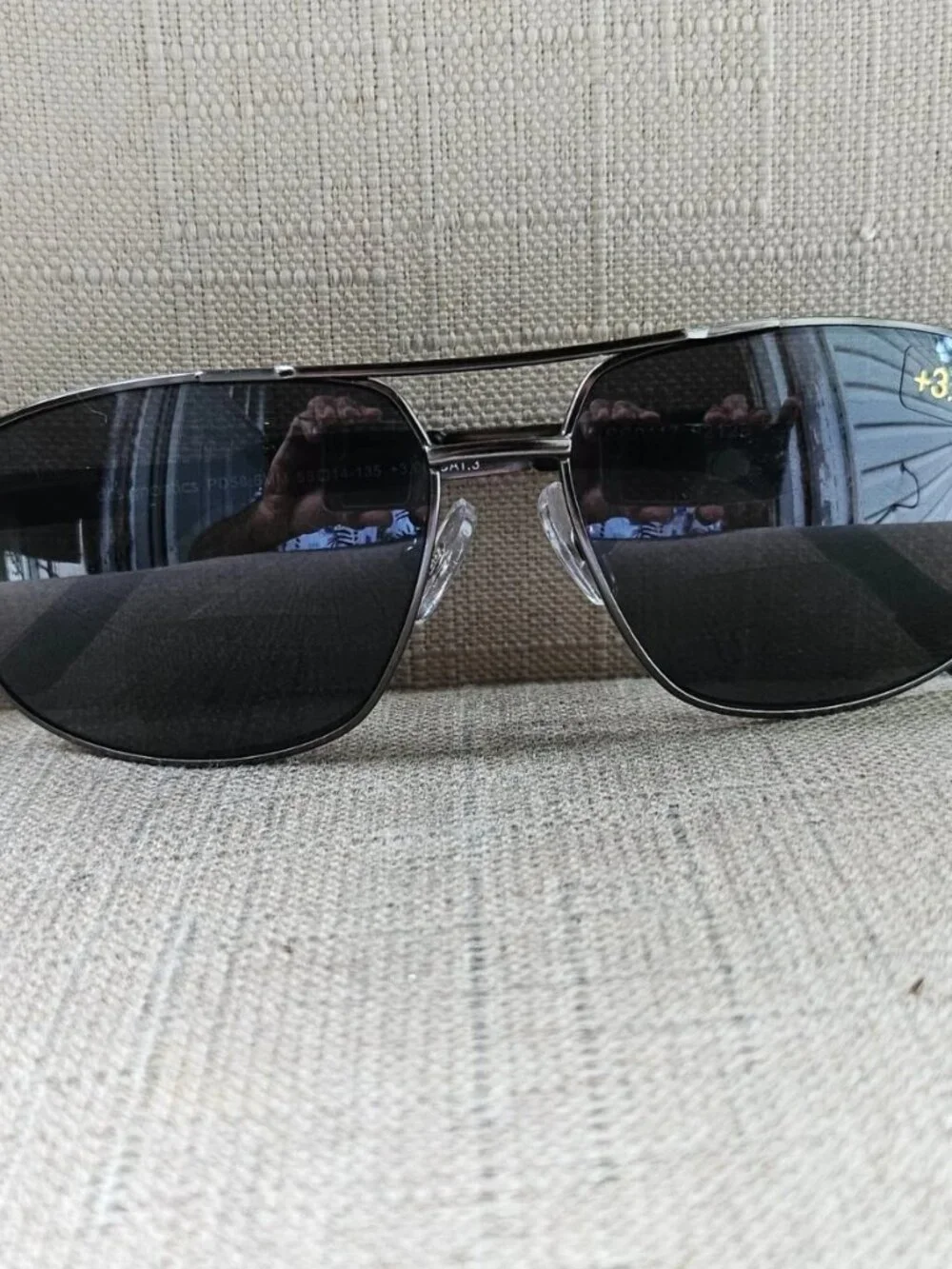 Design Optics by Foster Grant Men Reading Sunglasses Black Tone Metal Frame +3.0